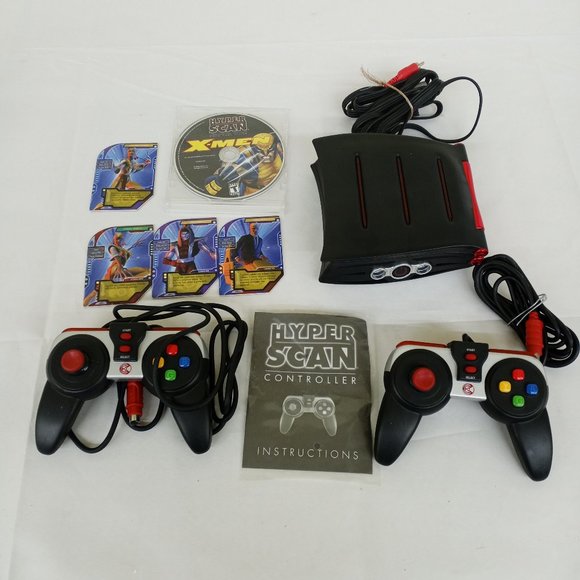 Hyper Scan Video Game Console w Controllers and X-men Game RARE - Picture 1 of 9